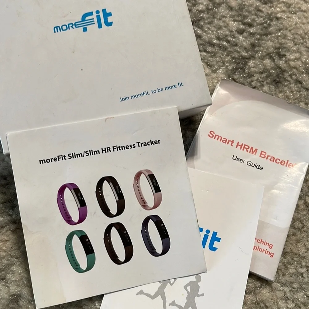 Morefit smart HRM bracelet Blue with extra band